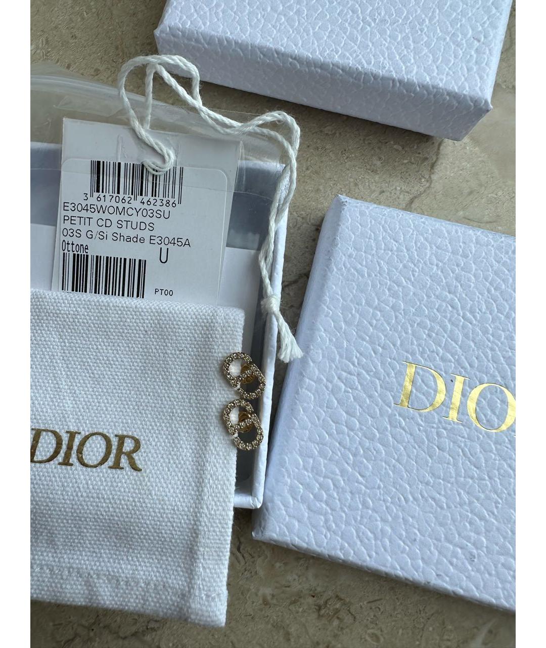 CHRISTIAN DIOR Золотые серьги, фото 3