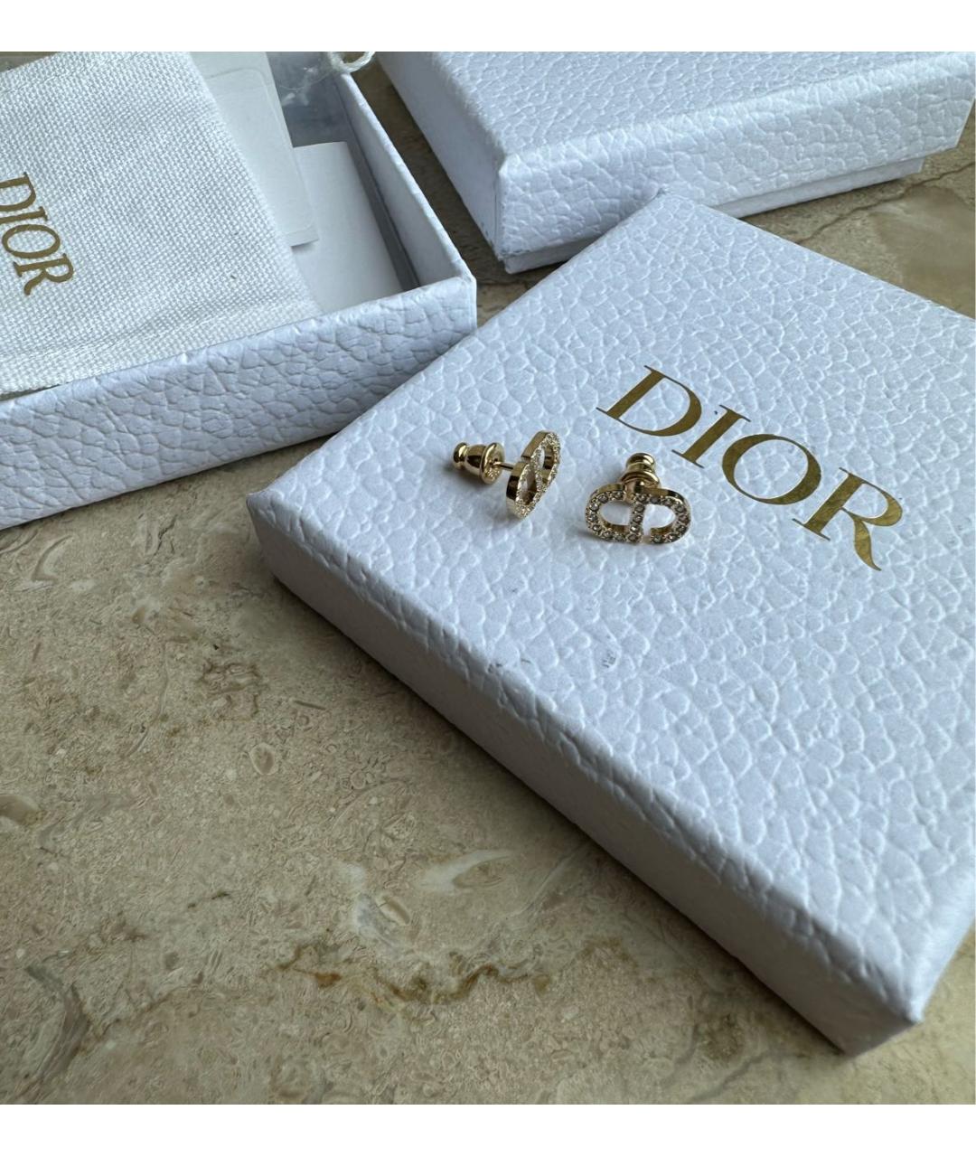 CHRISTIAN DIOR Золотые серьги, фото 4