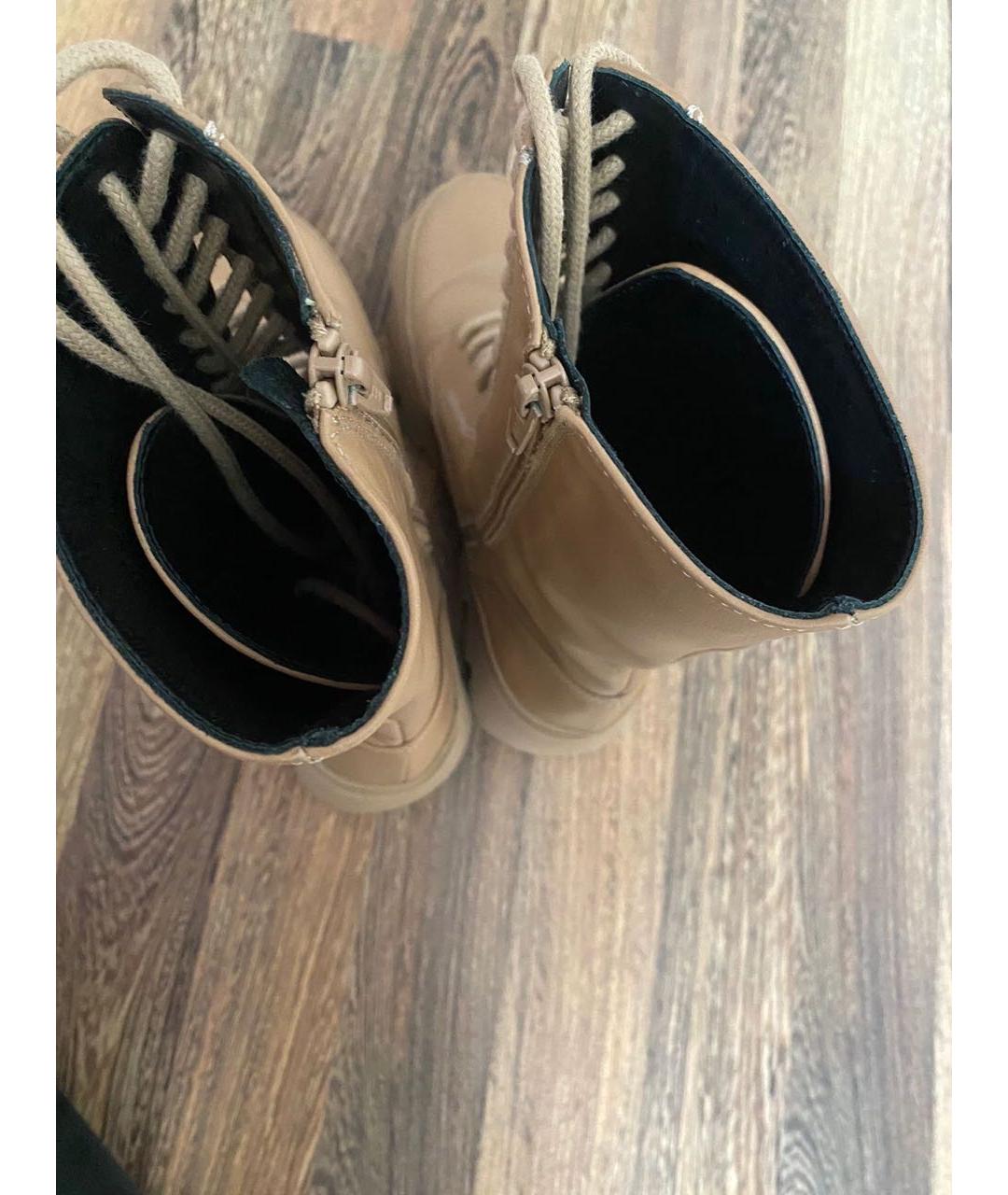 PALOMA BARCELO Бежевые кожаные ботинки, фото 5