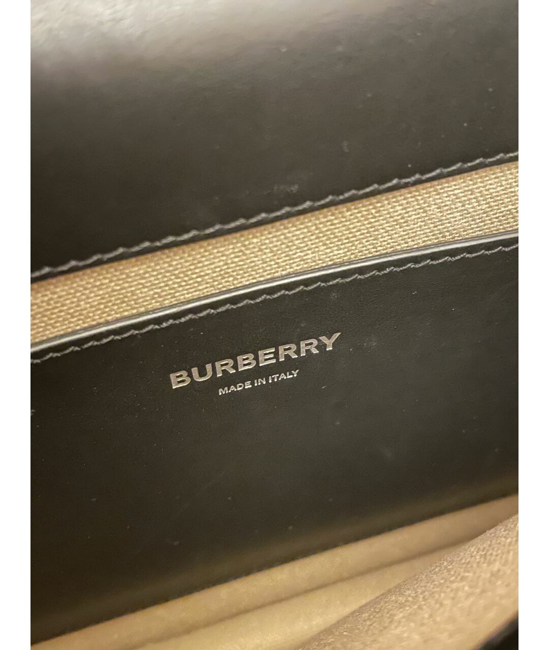 BURBERRY Черная кожаная сумка на плечо, фото 4