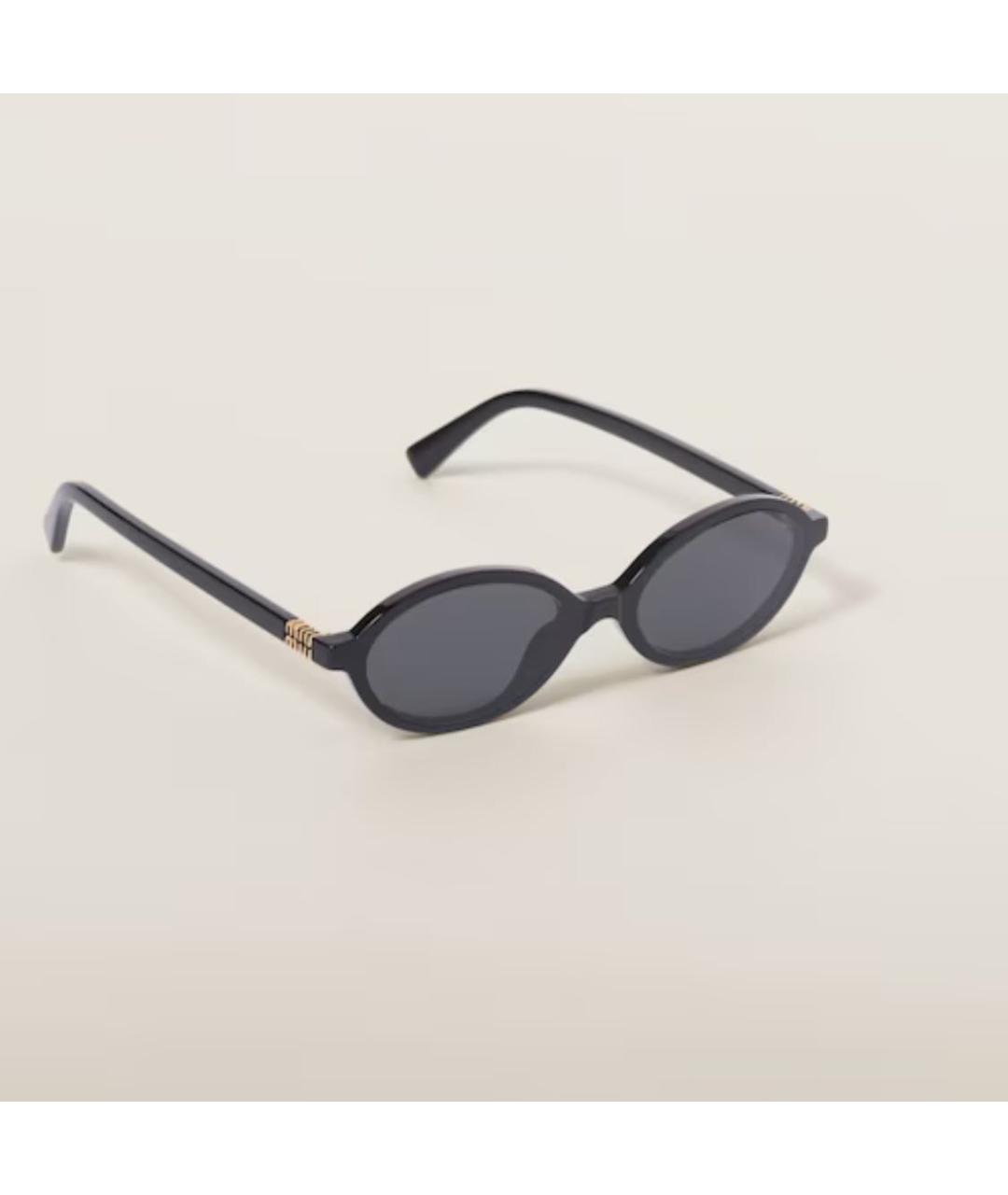 MIU MIU Черные солнцезащитные очки, фото 1