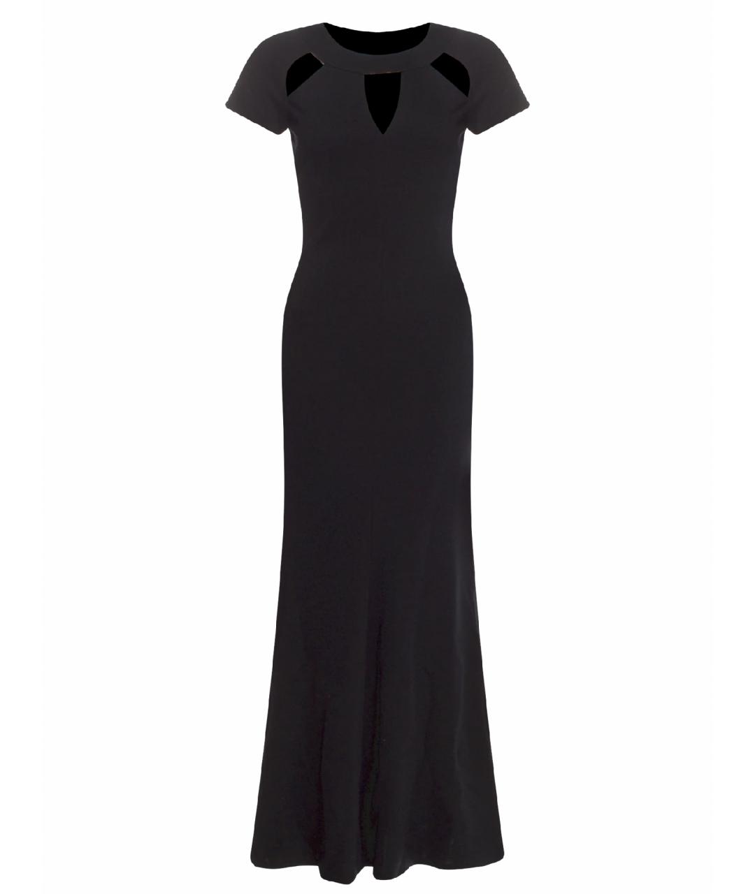 ST. JOHN Черное шерстяное вечернее платье, фото 1