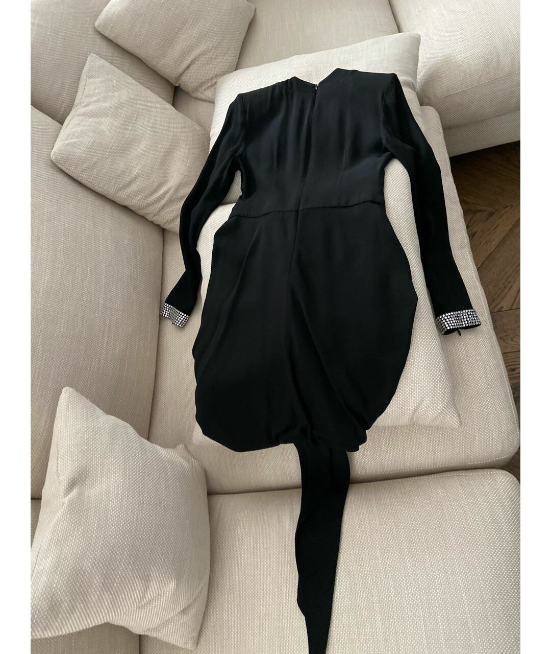 GIUSEPPE DI MORABITO Черное вискозное повседневное платье, фото 2