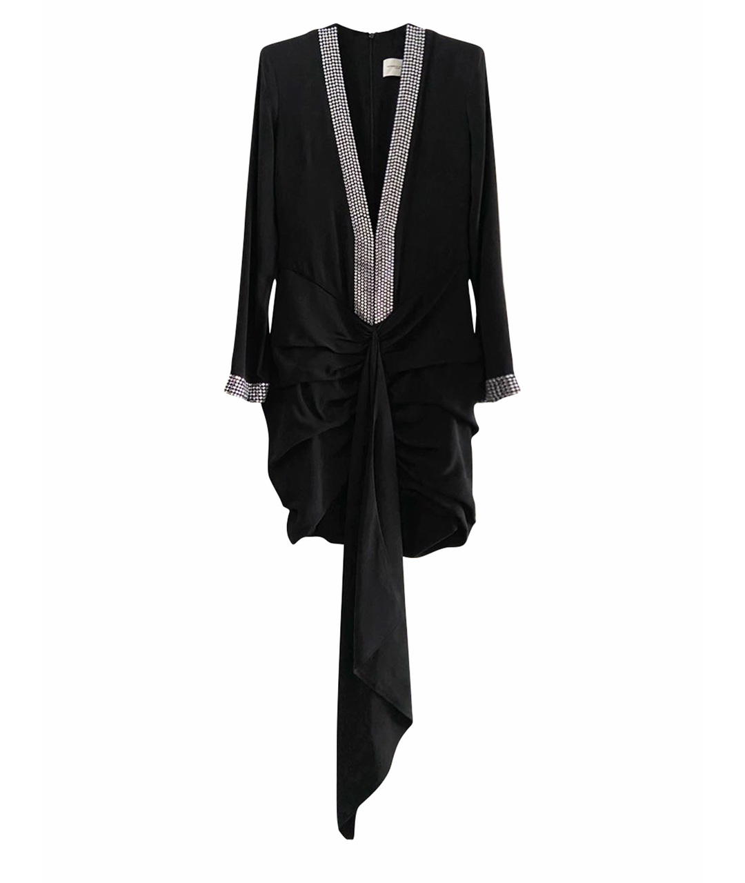 GIUSEPPE DI MORABITO Черное вискозное повседневное платье, фото 1