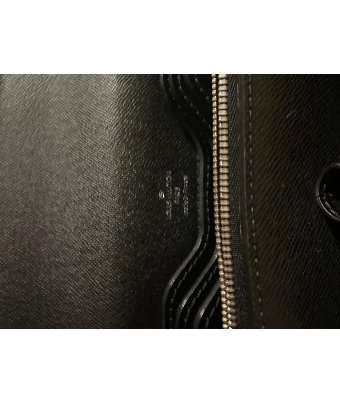 LOUIS VUITTON PRE-OWNED Черный кожаный портфель, фото 3