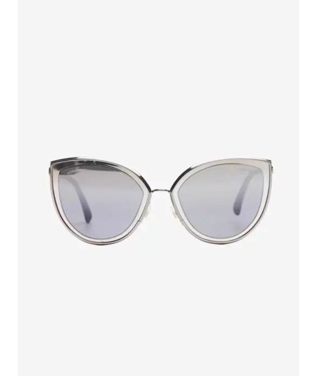 CHANEL PRE-OWNED Серебряные металлические солнцезащитные очки, фото 7