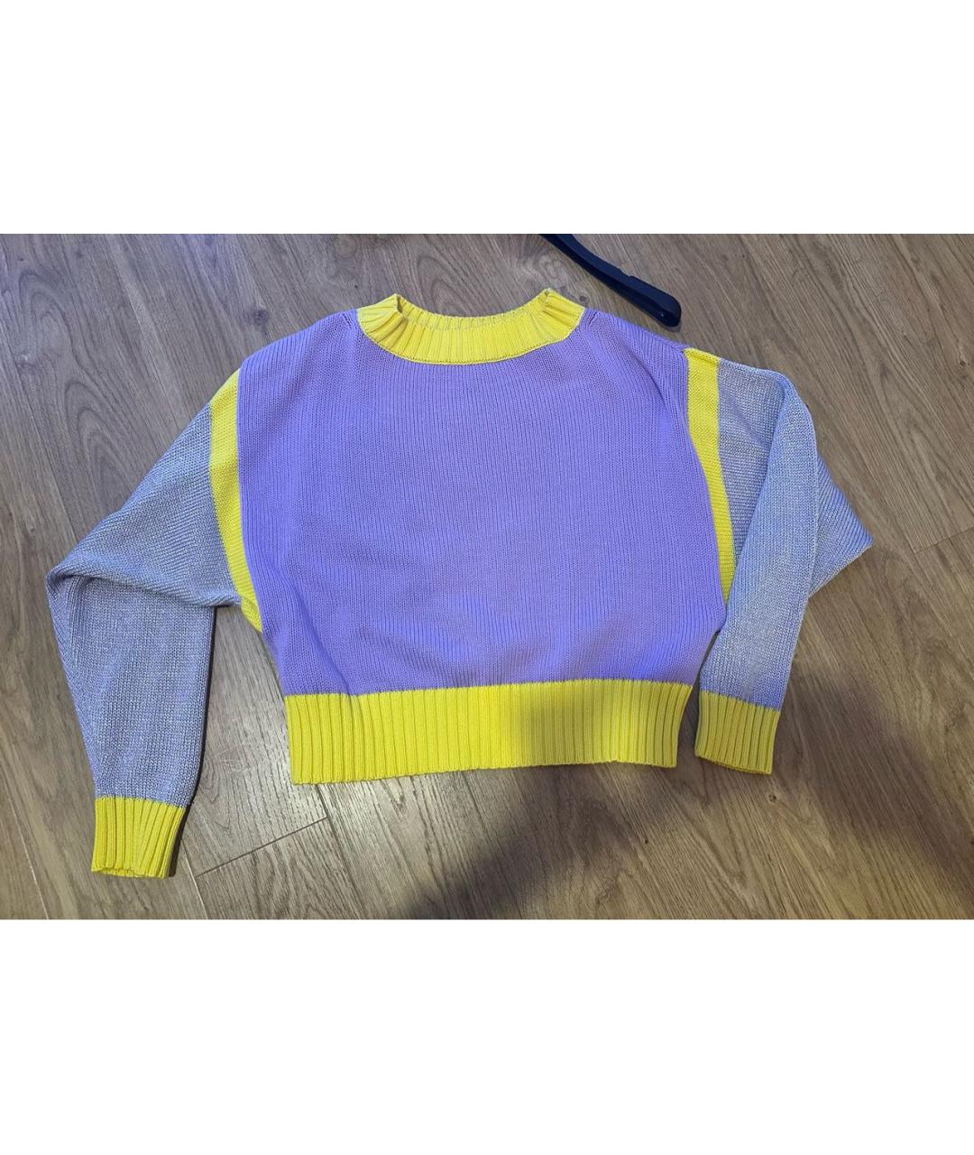 LOVE MOSCHINO Фиолетовый вискозный джемпер / свитер, фото 2