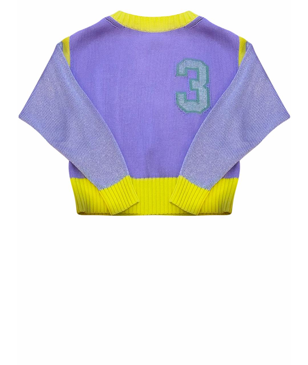 LOVE MOSCHINO Фиолетовый вискозный джемпер / свитер, фото 1