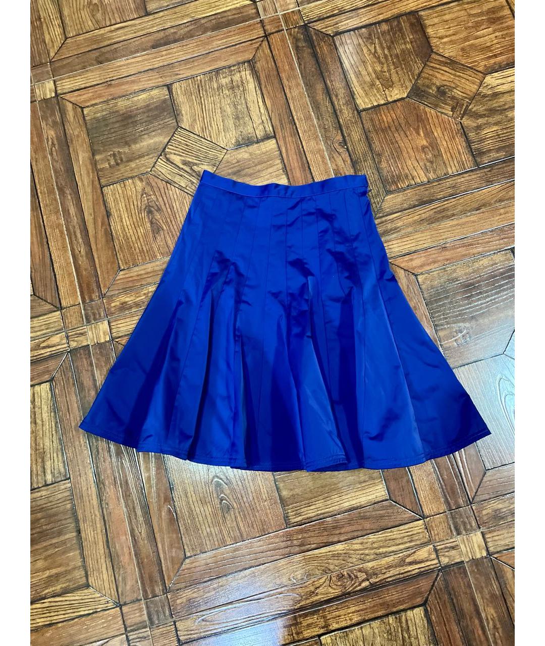 MARC BY MARC JACOBS Синяя полиэстеровая юбка мини, фото 6