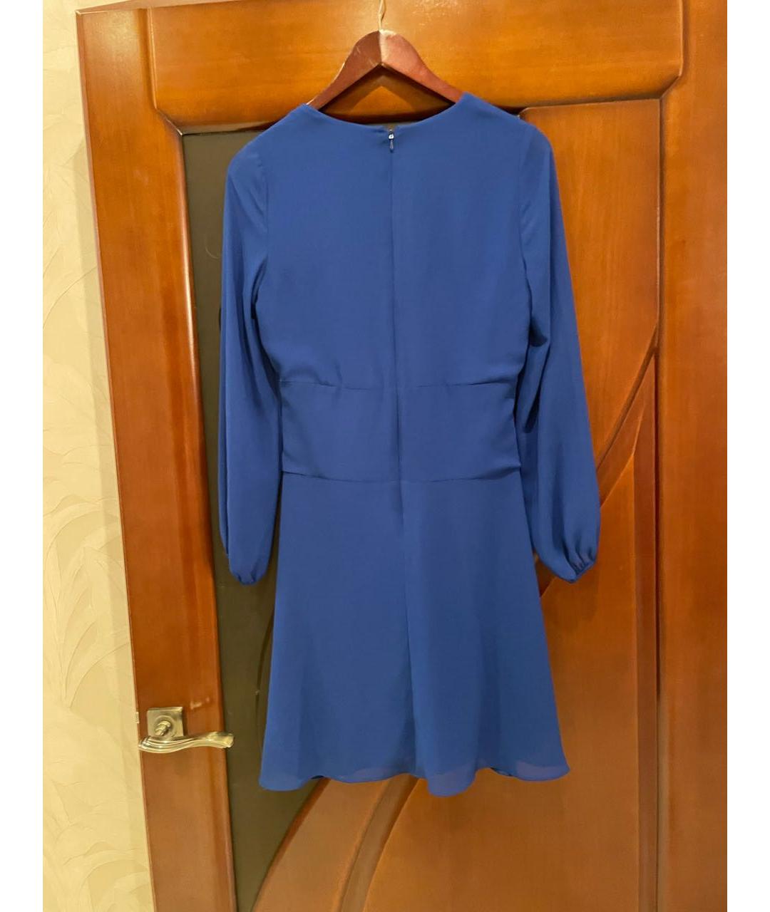 RALPH LAUREN Синее полиэстеровое коктейльное платье, фото 2