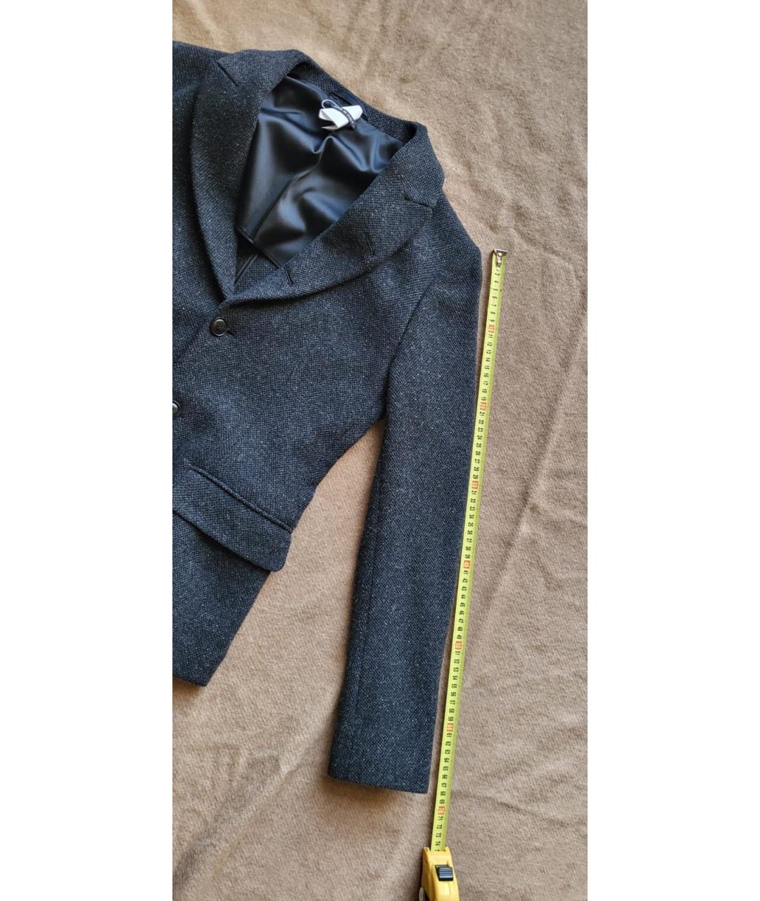 GIORGIO ARMANI Антрацитовый шерстяной пиджак, фото 5
