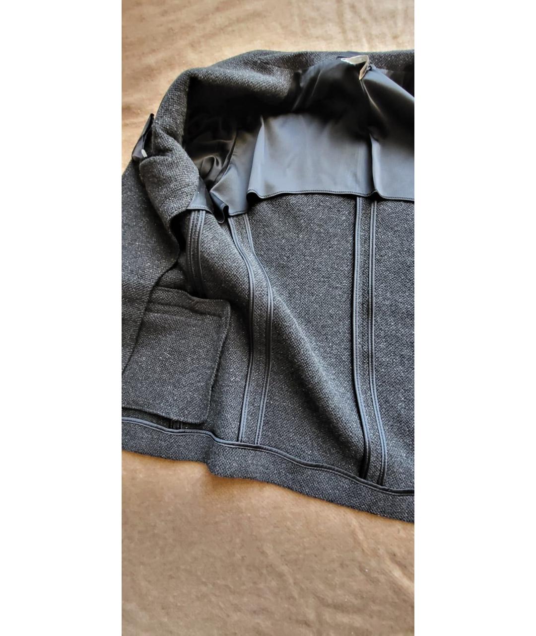 GIORGIO ARMANI Антрацитовый шерстяной пиджак, фото 3