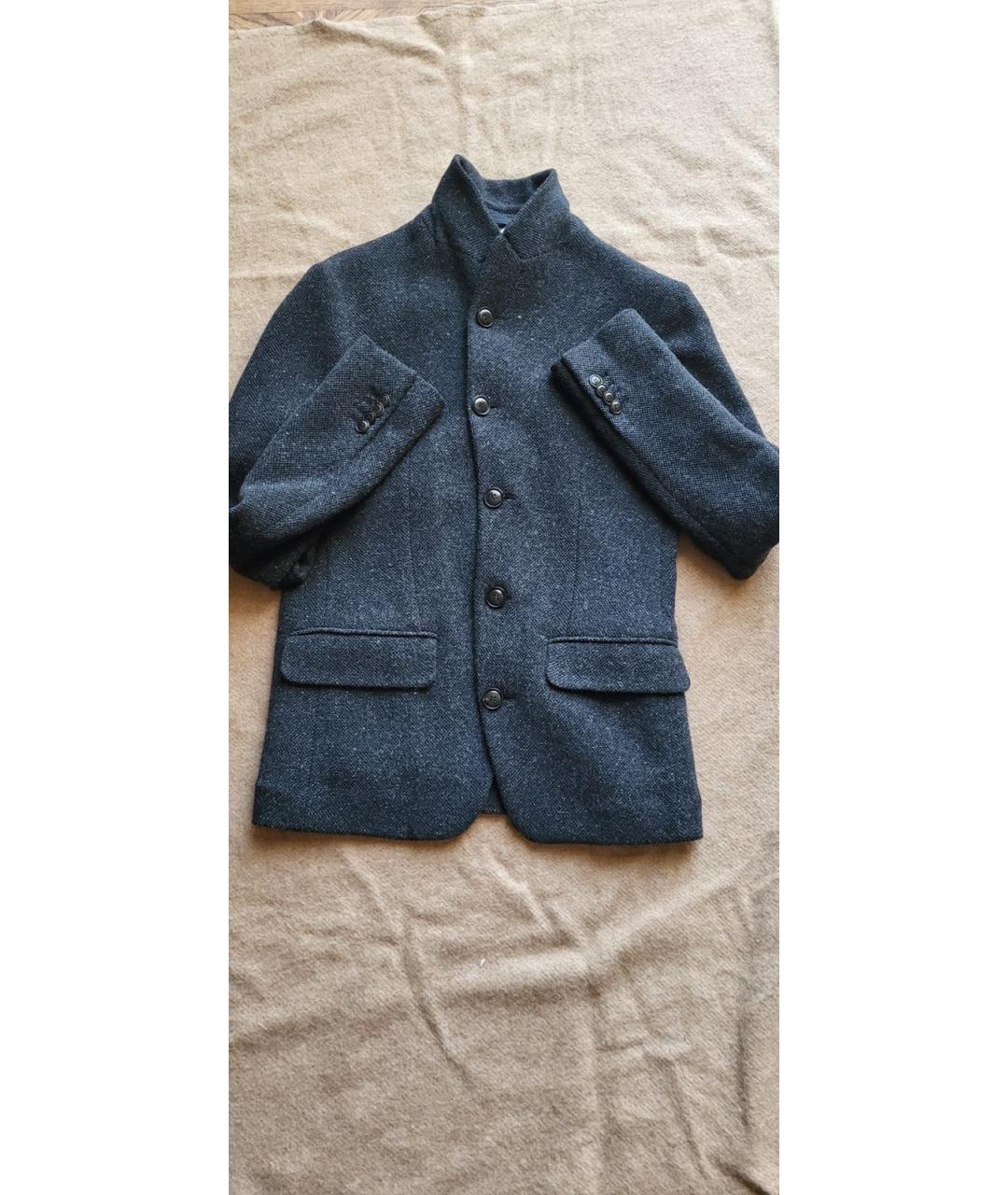 GIORGIO ARMANI Антрацитовый шерстяной пиджак, фото 6