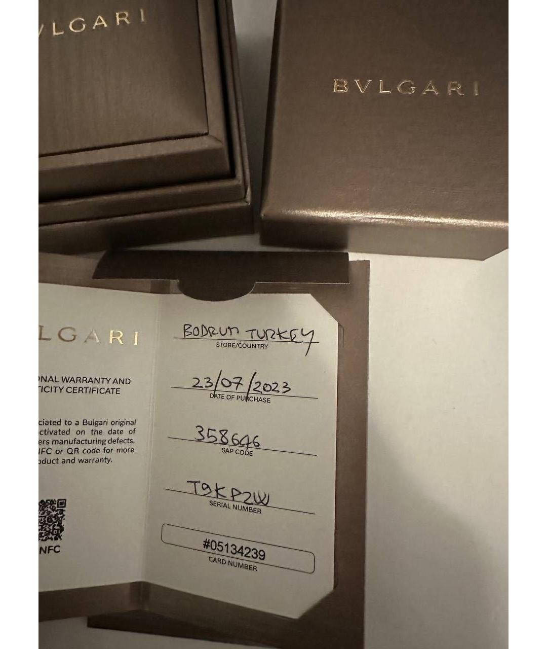 BVLGARI Кольцо из белого золота, фото 7