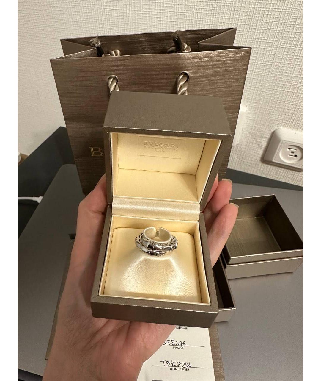 BVLGARI Кольцо из белого золота, фото 3