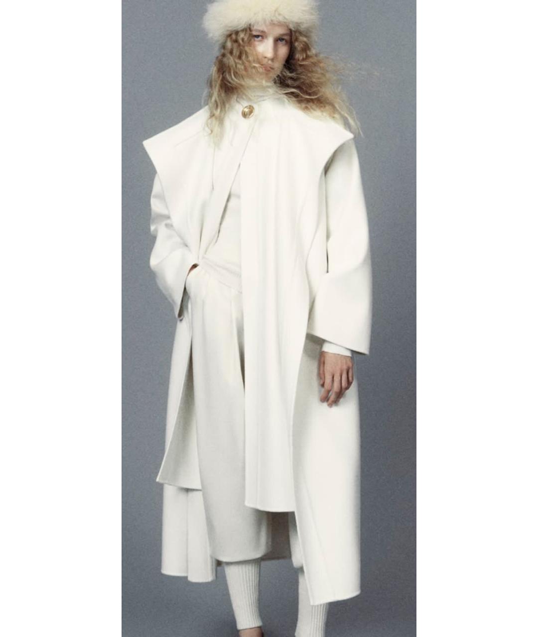 LORO PIANA Белое кашемировое пальто, фото 3