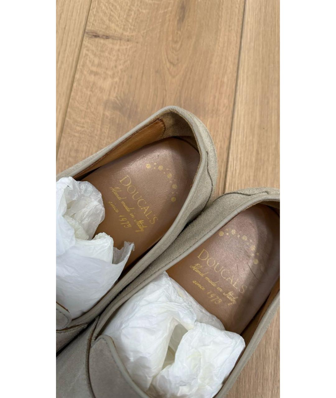 DOUCAL'S Бежевые замшевые туфли, фото 8