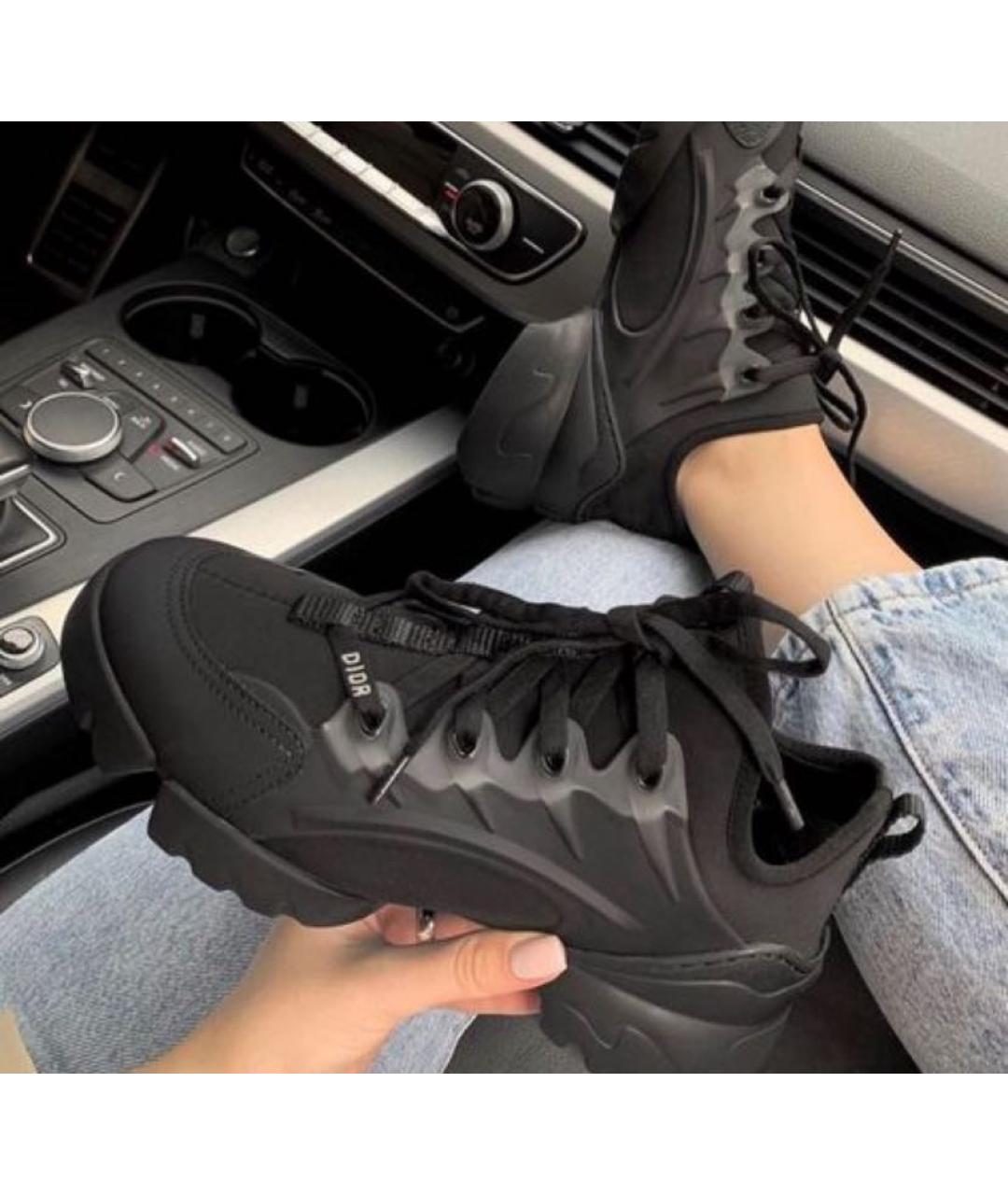CHRISTIAN DIOR Черные неопреновые кроссовки, фото 4