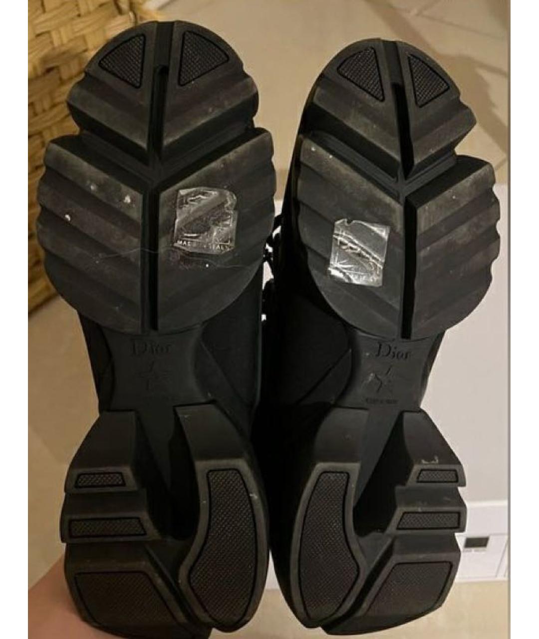 CHRISTIAN DIOR Черные неопреновые кроссовки, фото 5