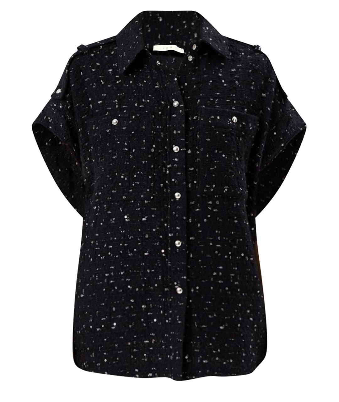 IRO Черная хлопковая рубашка, фото 1