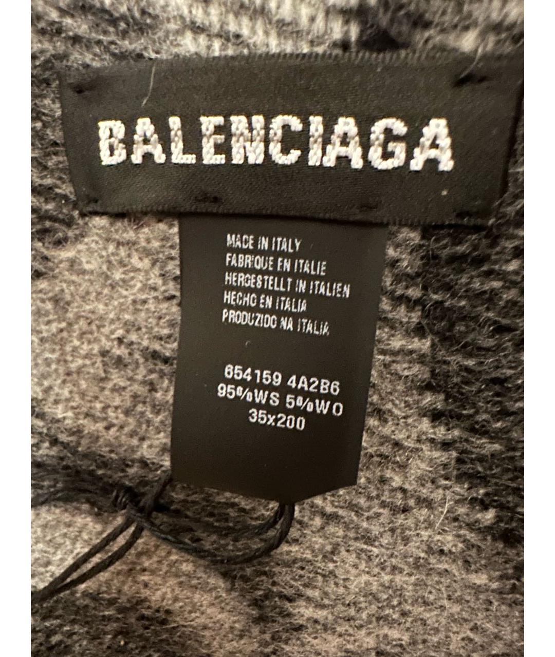 BALENCIAGA Шерстяной шарф, фото 7