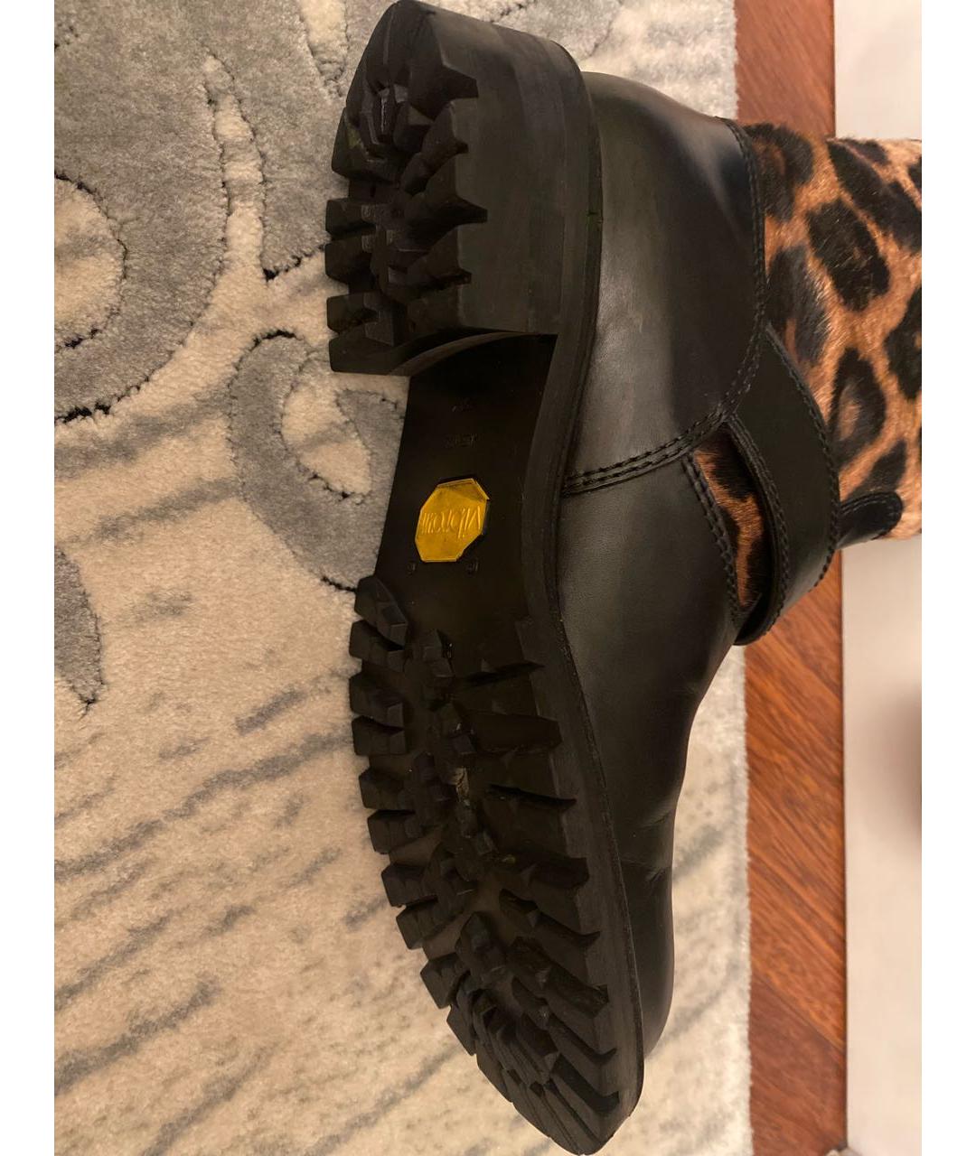 GIUSEPPE ZANOTTI DESIGN Черные кожаные ботинки, фото 6