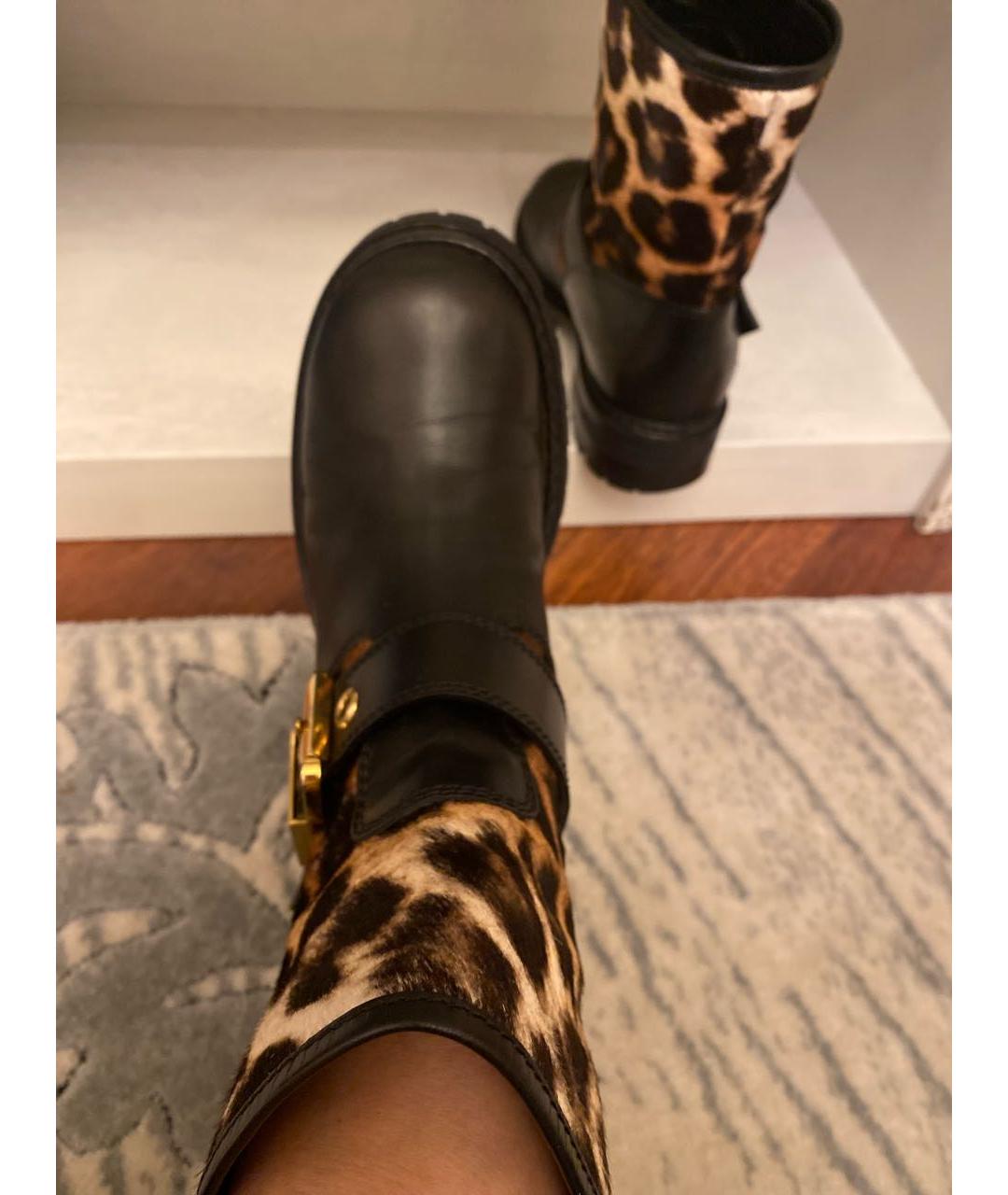 GIUSEPPE ZANOTTI DESIGN Черные кожаные ботинки, фото 5