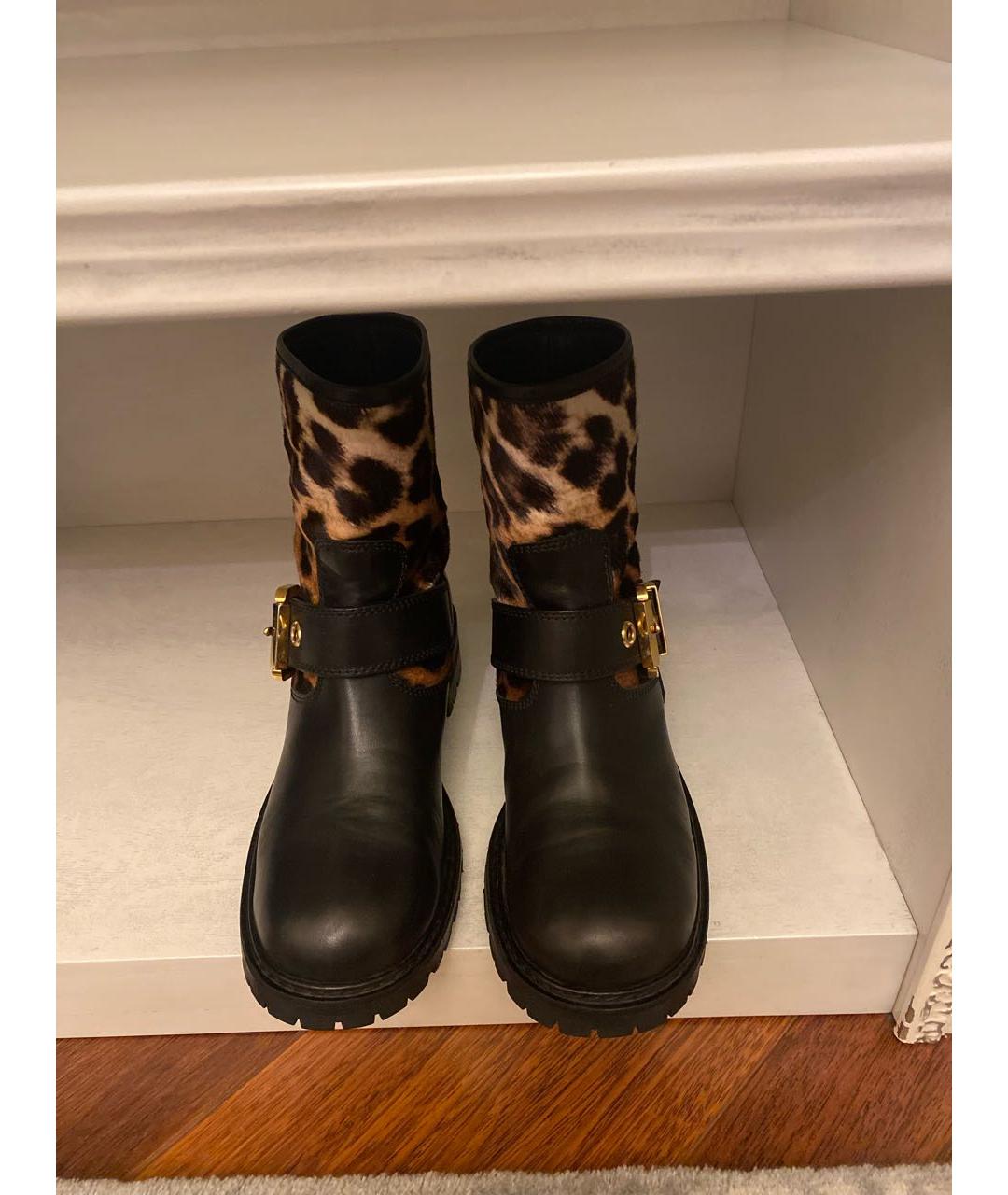 GIUSEPPE ZANOTTI DESIGN Черные кожаные ботинки, фото 2