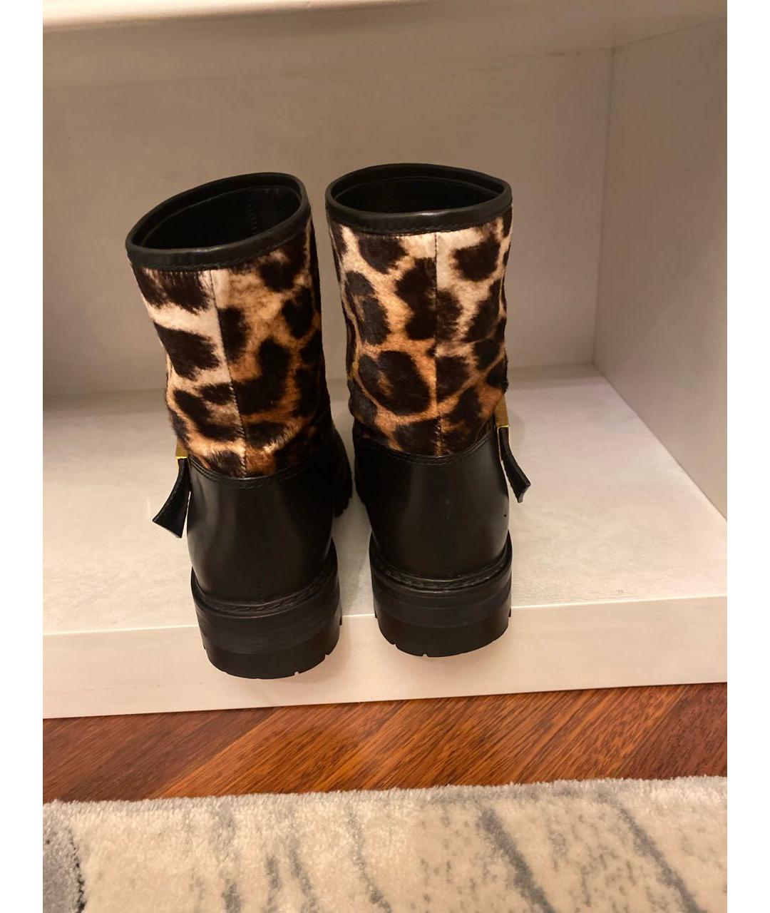 GIUSEPPE ZANOTTI DESIGN Черные кожаные ботинки, фото 4