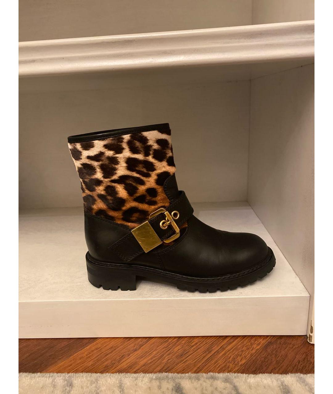 GIUSEPPE ZANOTTI DESIGN Черные кожаные ботинки, фото 8