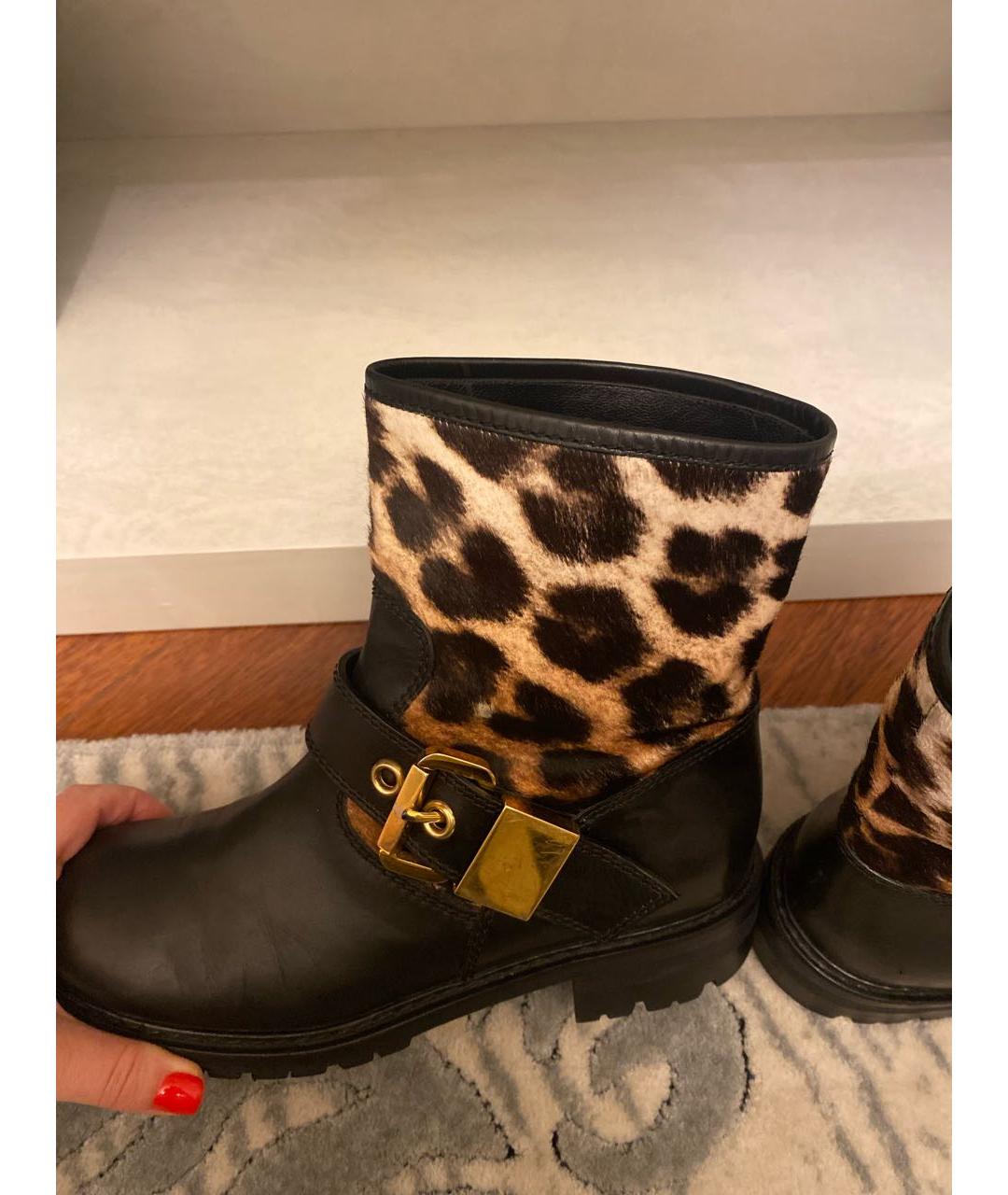 GIUSEPPE ZANOTTI DESIGN Черные кожаные ботинки, фото 7