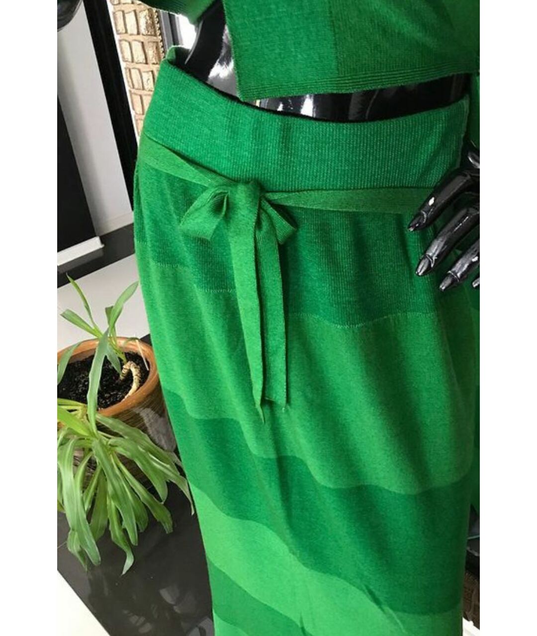SONIA RYKIEL Зеленый шерстяной костюм с брюками, фото 5