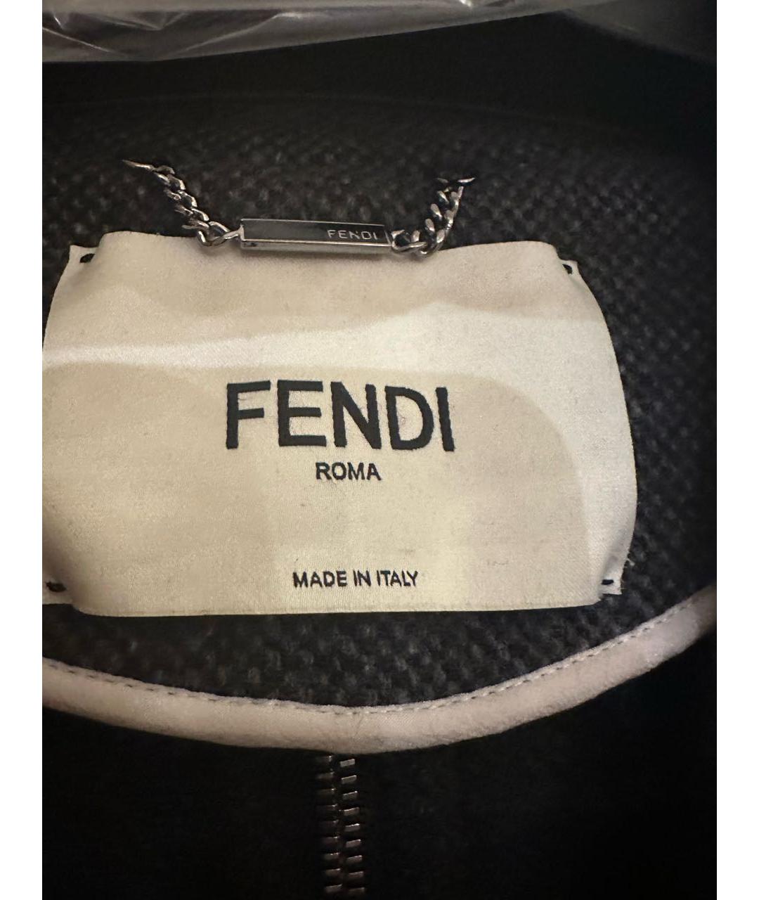 FENDI Антрацитовое шерстяное пальто, фото 3