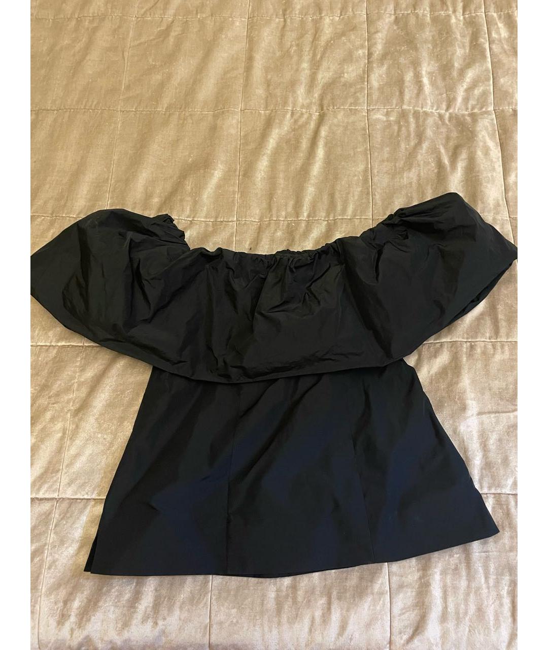 COS Черная хлопко-эластановая блузы, фото 2