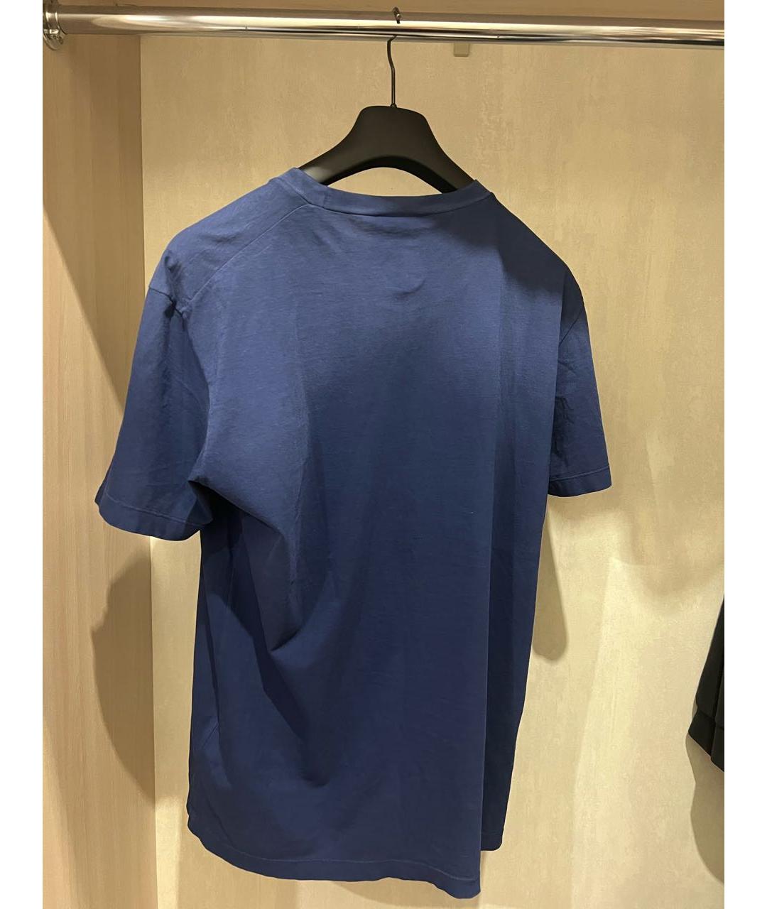 DSQUARED2 Темно-синяя хлопковая футболка, фото 3