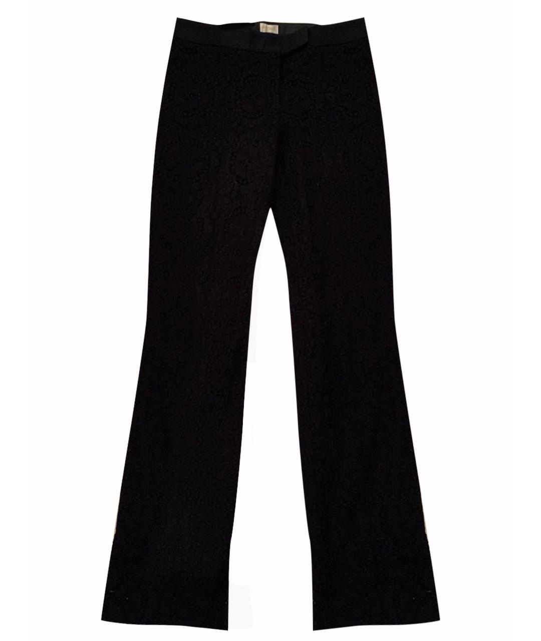 ANTONIO BERARDI Черные хлопко-эластановые прямые брюки, фото 1