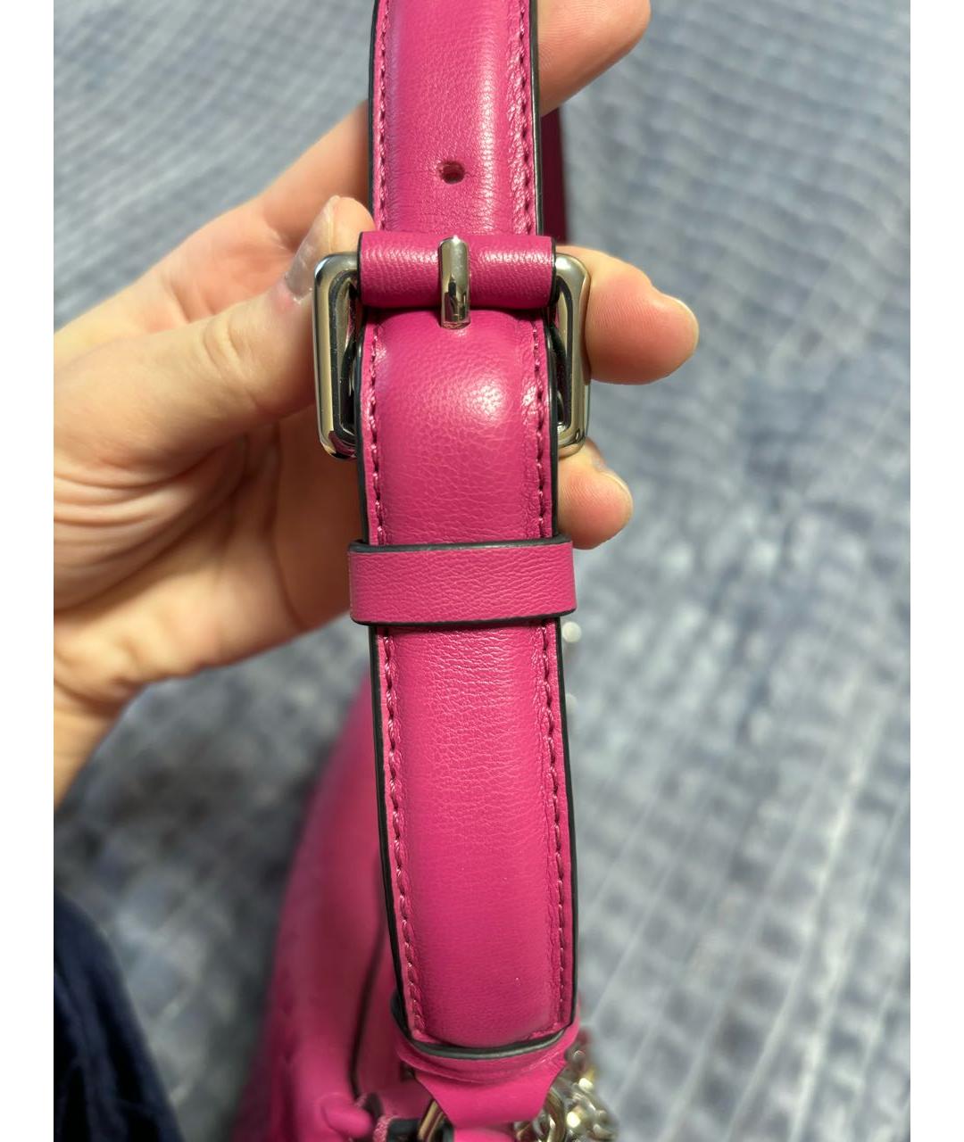 KARL LAGERFELD Розовая сумка с короткими ручками из искусственной кожи, фото 3
