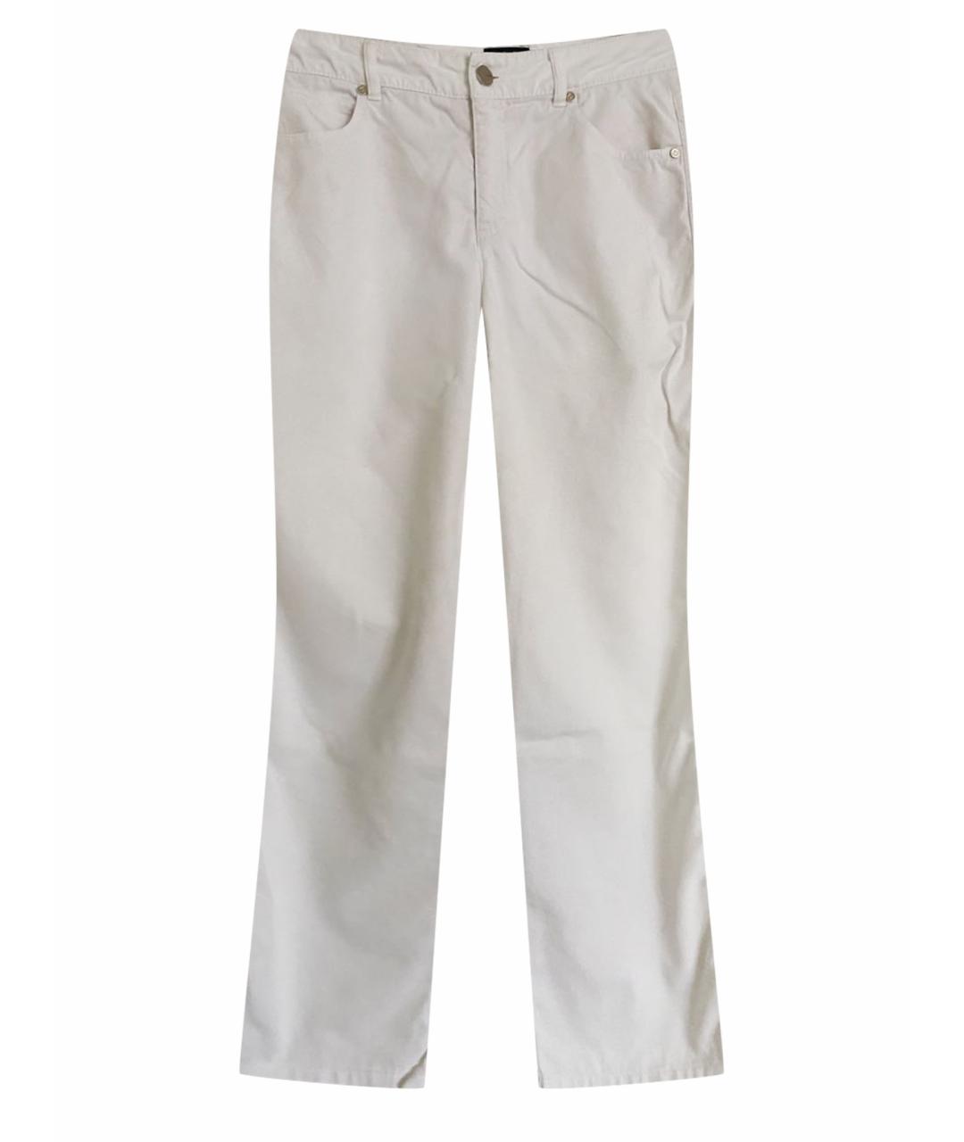 ESCADA Белые хлопковые прямые джинсы, фото 1