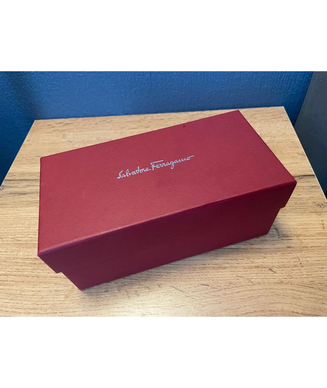 FERRAGAMO Черные пластиковые солнцезащитные очки, фото 4