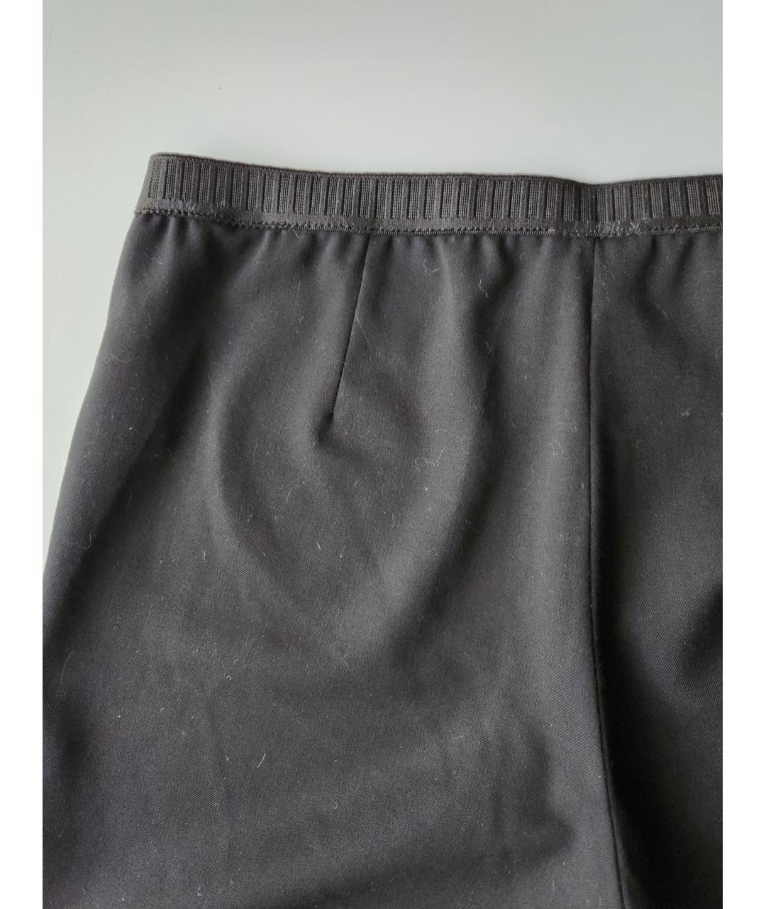 P.A.R.O.S.H. Черные шерстяные прямые брюки, фото 5