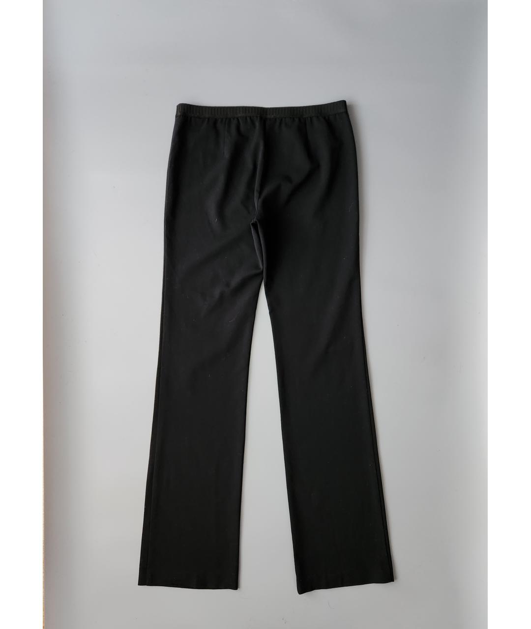 P.A.R.O.S.H. Черные шерстяные прямые брюки, фото 2