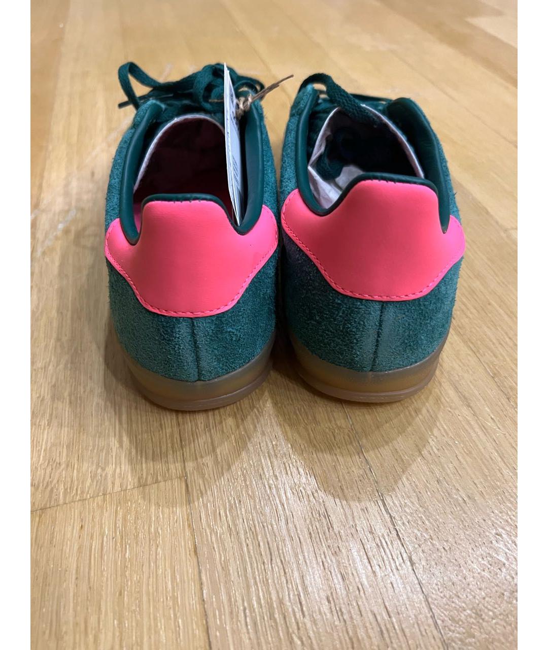 ADIDAS Зеленые замшевые кеды, фото 4