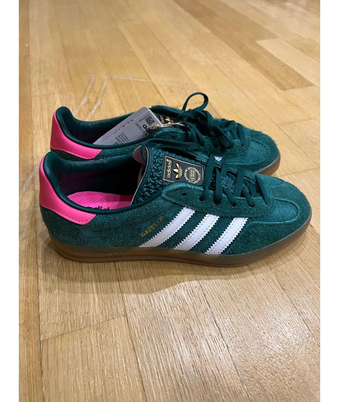 ADIDAS Зеленые замшевые кеды, фото 7