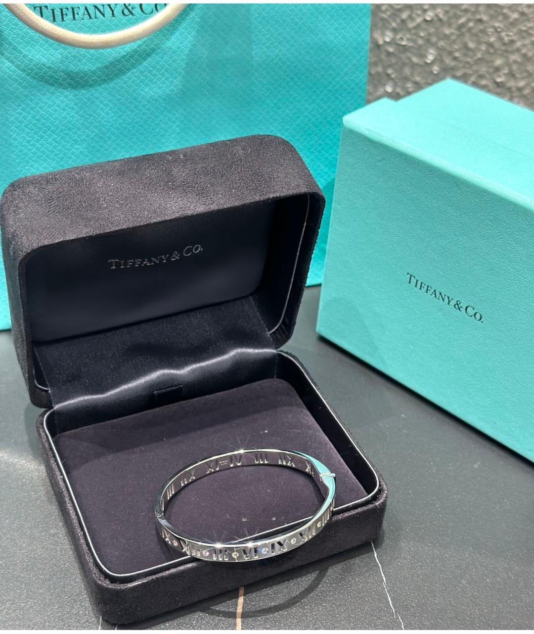 TIFFANY&CO Серебрянный браслет из белого золота, фото 2
