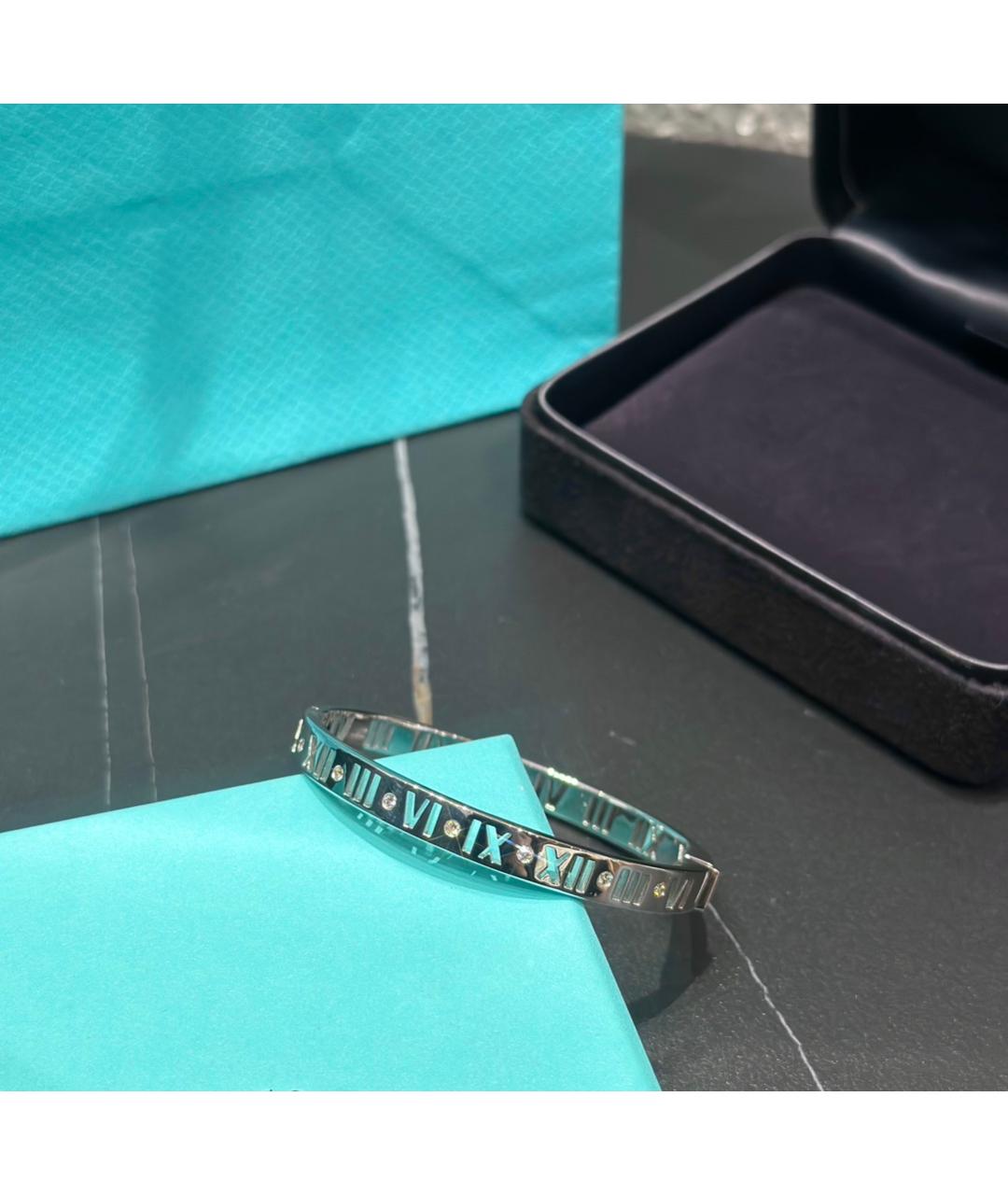 TIFFANY&CO Серебрянный браслет из белого золота, фото 9