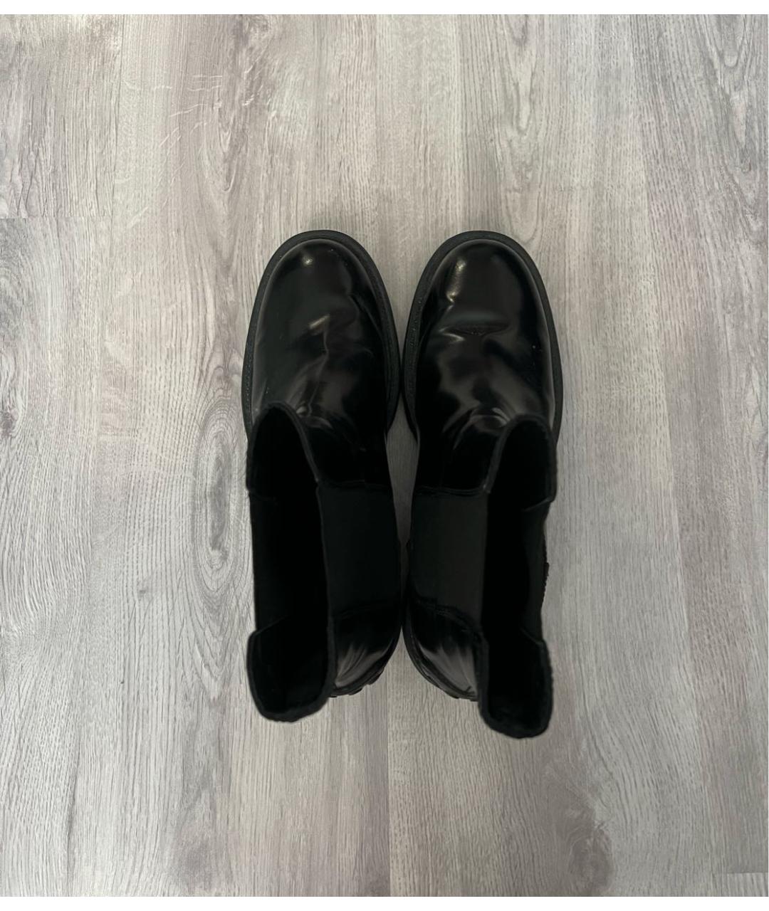 TOD'S Черные ботинки из лакированной кожи, фото 2