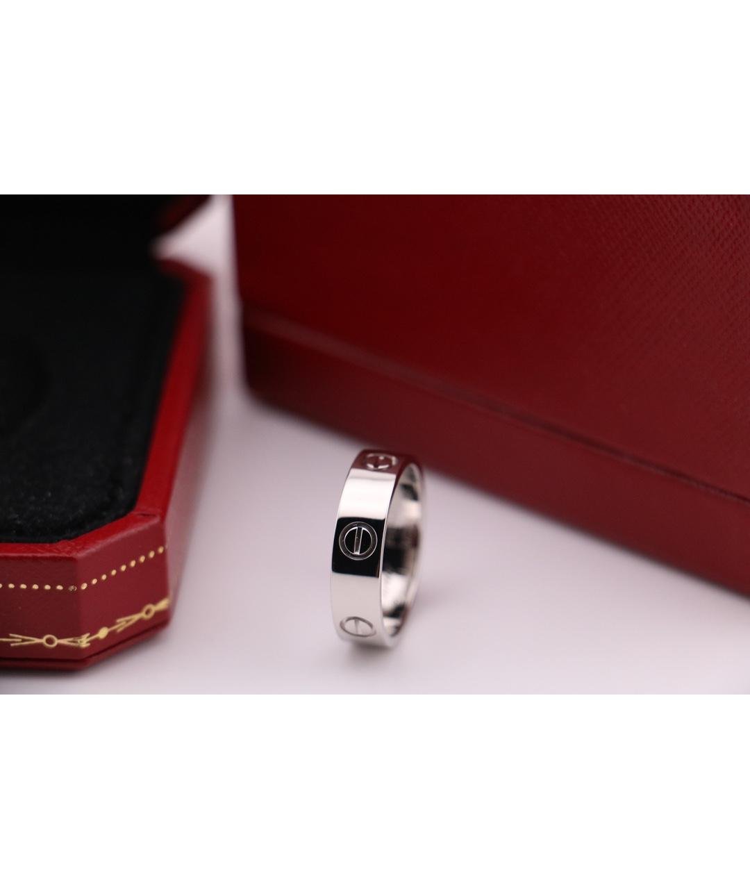 CARTIER Серебряное платиновое кольцо, фото 3