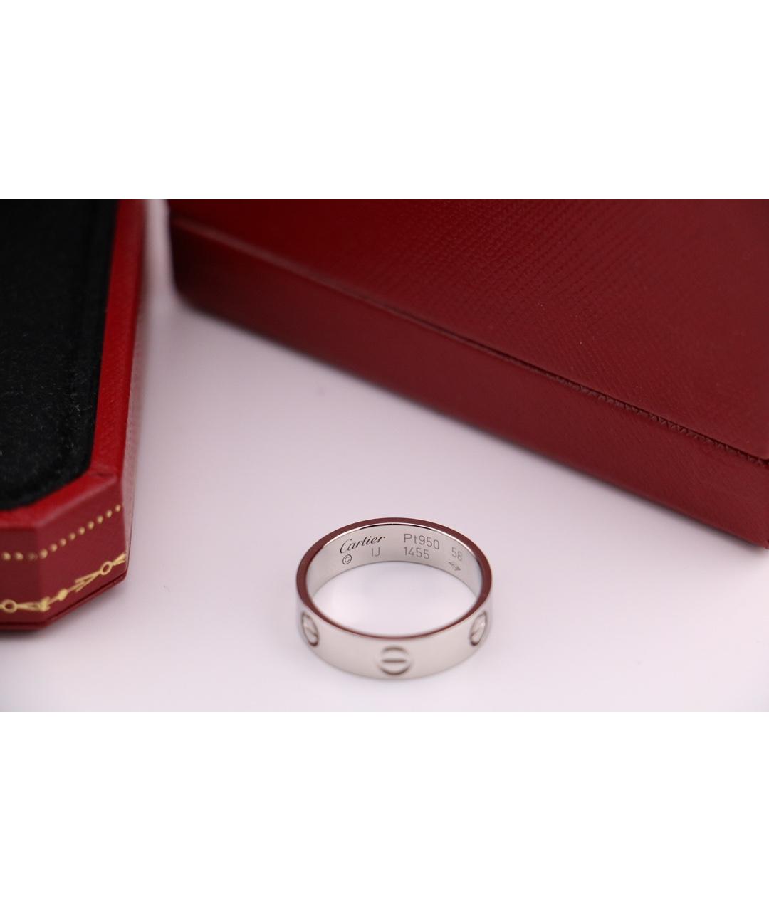 CARTIER Серебряное платиновое кольцо, фото 5