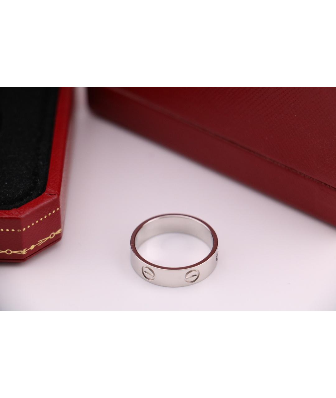 CARTIER Серебряное платиновое кольцо, фото 7
