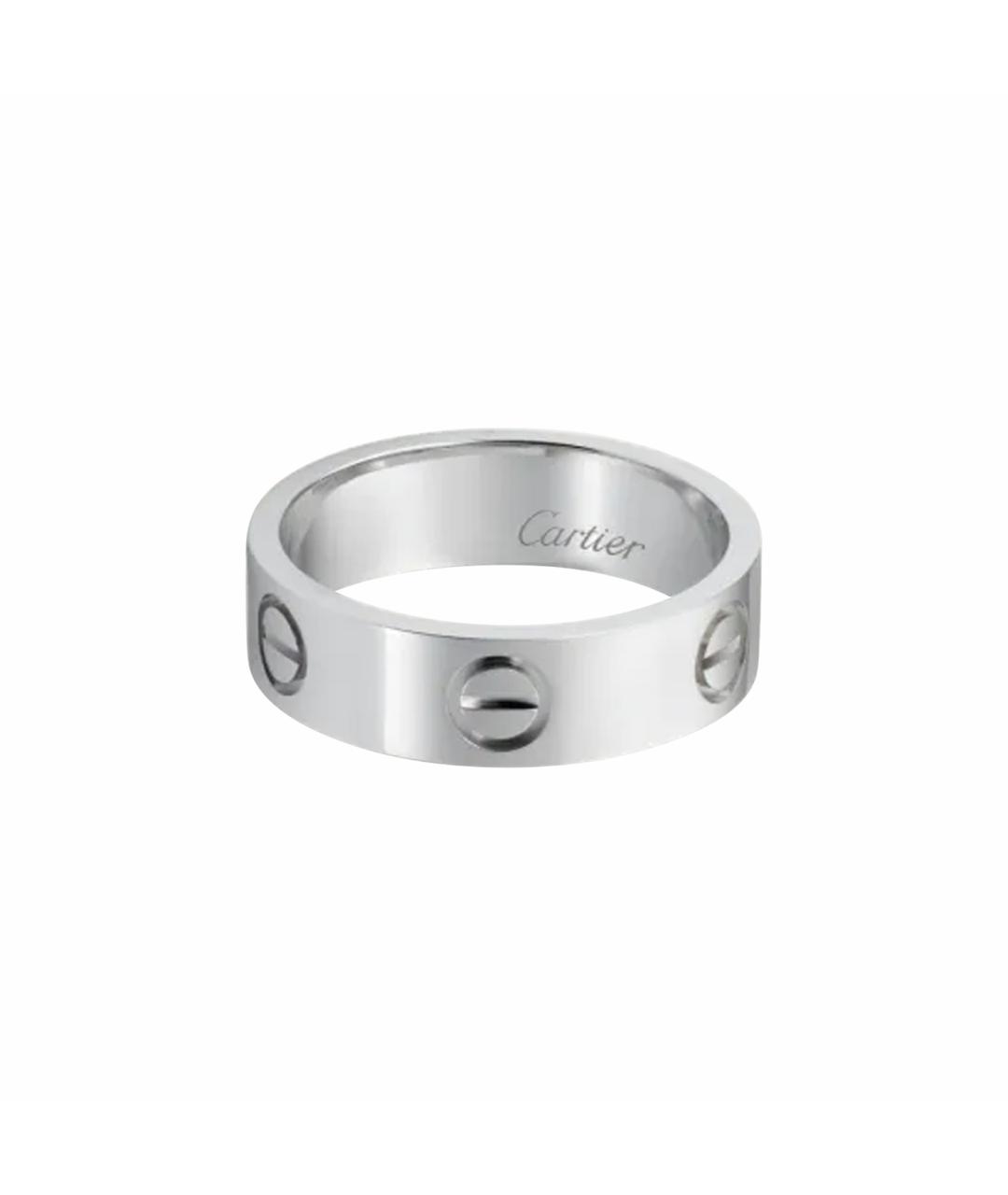 CARTIER Серебряное платиновое кольцо, фото 1
